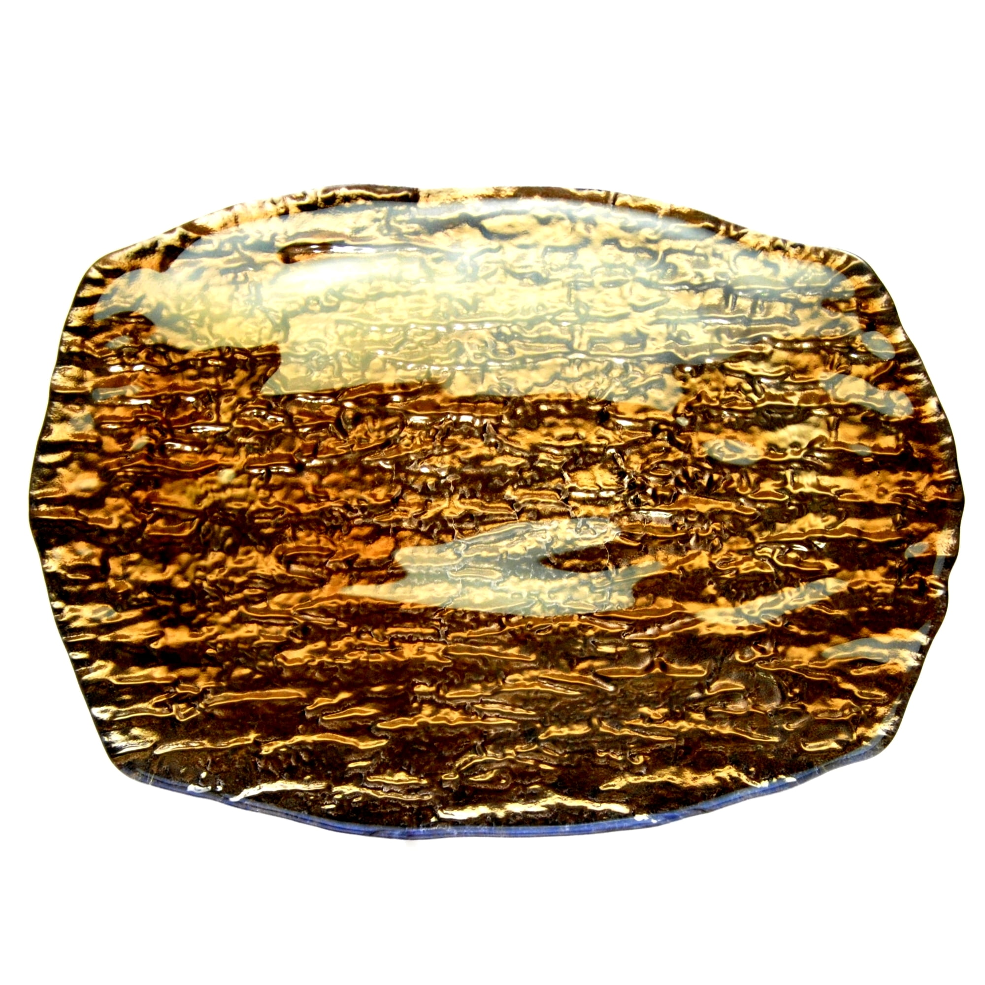 Red Pomegranate Romos Amber Silver Tray - Walmart.com