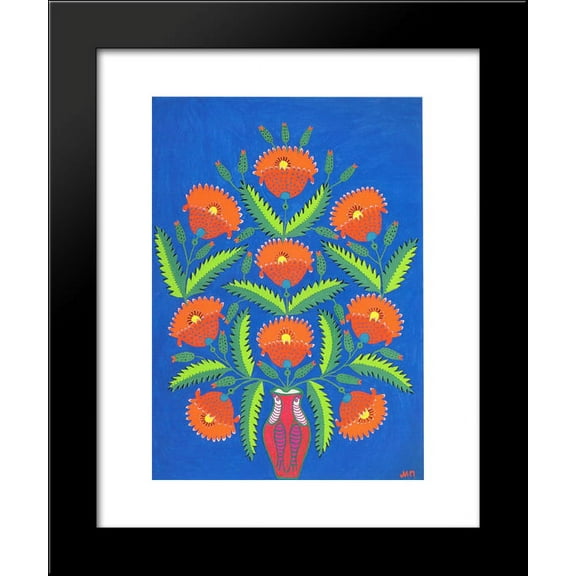 Red Poppies 20x24 Framed Art Print by Primachenko, Maria