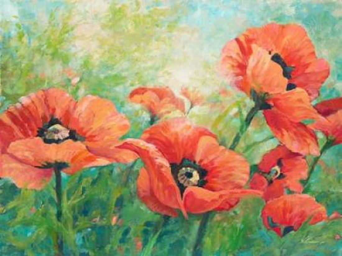 Red Poppies Canvas Art - Wendy Kroeker (22 x 28)