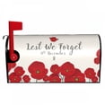thumbnail image 1 of Red Poppies Mailbox Cover Memorial Day Mailbox Cover Waterproof Mailbox Wraps Post Letter Box Decor 21x18h, 1 of 6