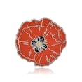 thumbnail image 1 of Red Poppy Flower Hard Enamel Lapel Pin, 1 of 11