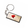 thumbnail image 1 of Red Poppy Flower In Wheat Field Keychain Key Chain Ring, 1 of 1