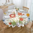 thumbnail image 1 of Herb Plant Flower Round Tablecloth Wedding Hotel Table Cover Holiday Dining Table Waterproof Tablecloth, 1 of 5