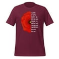 thumbnail image 1 of Red Poppy Flower Shirt Unisex Lest We Forget Shirt Veterans Day Shirt USA Memorial Shirt (Maroon, S), 1 of 1