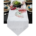 thumbnail image 1 of Red Wooden Papaver Flowers Table Runner Party Wedding Champagne Decoration Table Runners Dining Room Restaurant Table Gadget, 1 of 1