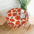 thumbnail image 1 of Red Poppy Flowers Round Tablecloth 60 Inch,Table Cloth Autumn Holiday Table Cover Decorative for Indoor Outdoor Party Kitchen Dining, 1 of 6