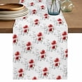 thumbnail image 1 of Red Poppy Flowers Table Runner 72 Inches, Spring Gray Eucalyptus Leaves Rustic Bed Runner Dresser Scarves Tabletop for Indoor Outdoor Parties/Ceremony/Banquet, 16" x 72", 1 of 9