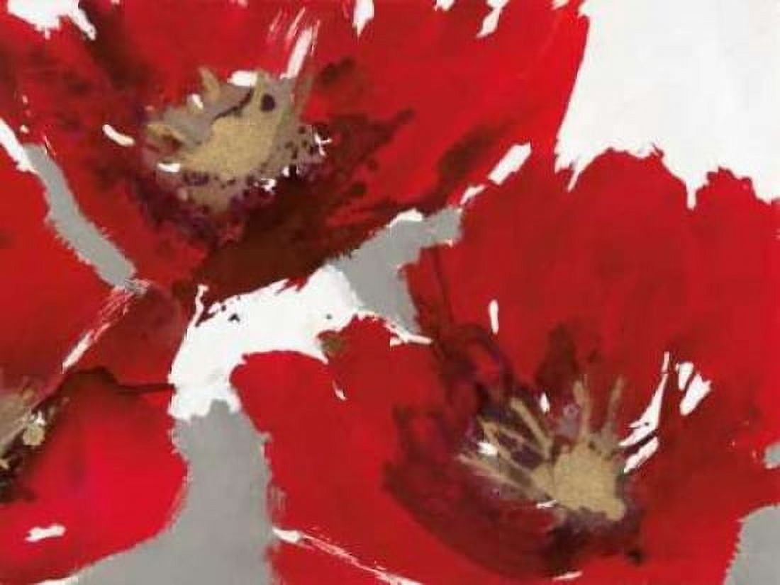 Red Poppy Forrest II Canvas Art - Natasha Barnes (22 x 28)