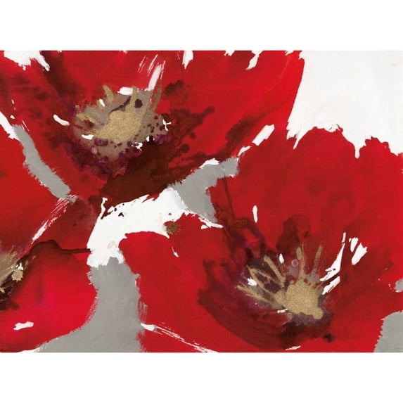 Red Poppy Forrest II Poster Print by Natasha Barnes (22 x 28)