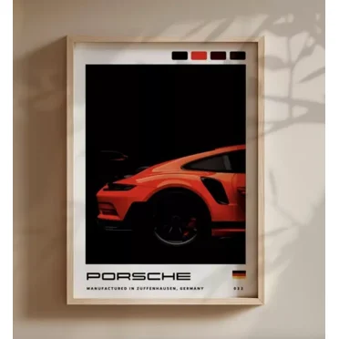 DOPAPRINT Art Deco Metropolis Steampunk Vintage City Skyline Poster