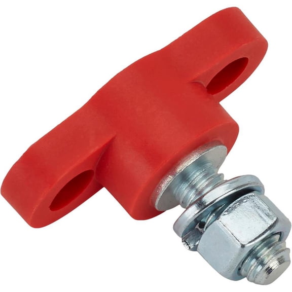 Red Positive Remote Mount Battery Terminal Stud