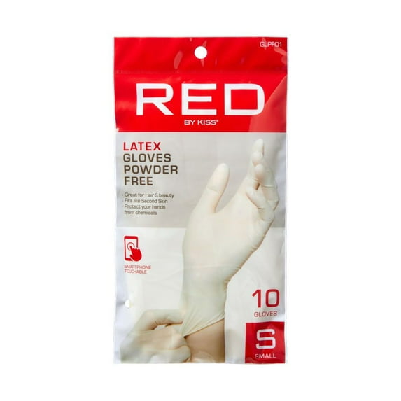 Red Powder Free Latex Gloves10ct (GLPF)