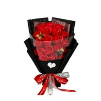 Red Preserved Roses Flower Bouquet with Gift Box, Long Lasting Artificial Flowers for Valentine’s Day, Anniversary, Birthday, Mother’s Day