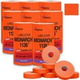 thumbnail image 1 of Perco Red Pricing Labels for Monarch 1136 Price Gun - Case of 8 Sleeves, 112,000 Pricemarking Labels Value Pack - with Bonus Ink Rolls Included, 1 of 7