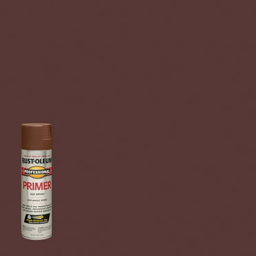 Red Primer, Rust-Oleum Professional High Performance Flat Enamel Spray Paint-7569838, 15 oz