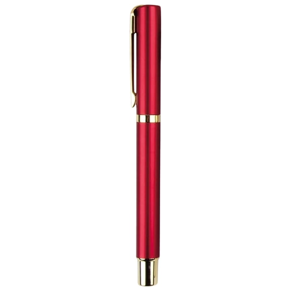 Red Professional Plastic Pen,Executive Writing Instrument,Sleek Business Ballpoint,Trim Lightweight Smooth Ink for Office Meetings Journaling,1-Count