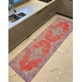 thumbnail image 1 of Red and Purple Rugs, Purple Rug, Medallion Rug, Boho Rug, Turkish Rug, Wedding Rug, 3D Printeds Rug, Kitchen Rug, Living Room Rug, 3.3'x6.5' - 100x200 cm, 1 of 8