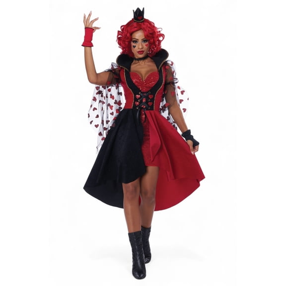Red Queen Cosplay Dress Adult Costume