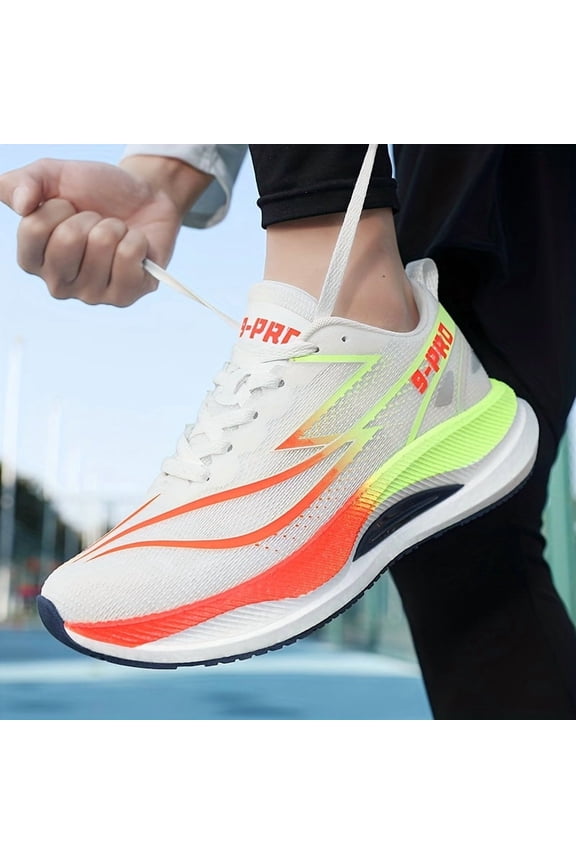 Red Rabbit 9 Pro Popcorn Soft-Sole Sneakers, Breathable Soft-Sole Rebound Carbon Plate Shock-Absorbing Racing Mid-Distance Professional Running Shoes