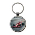 thumbnail image 1 of Red Racing Sports Car Metal Round Keychain, 1 of 7