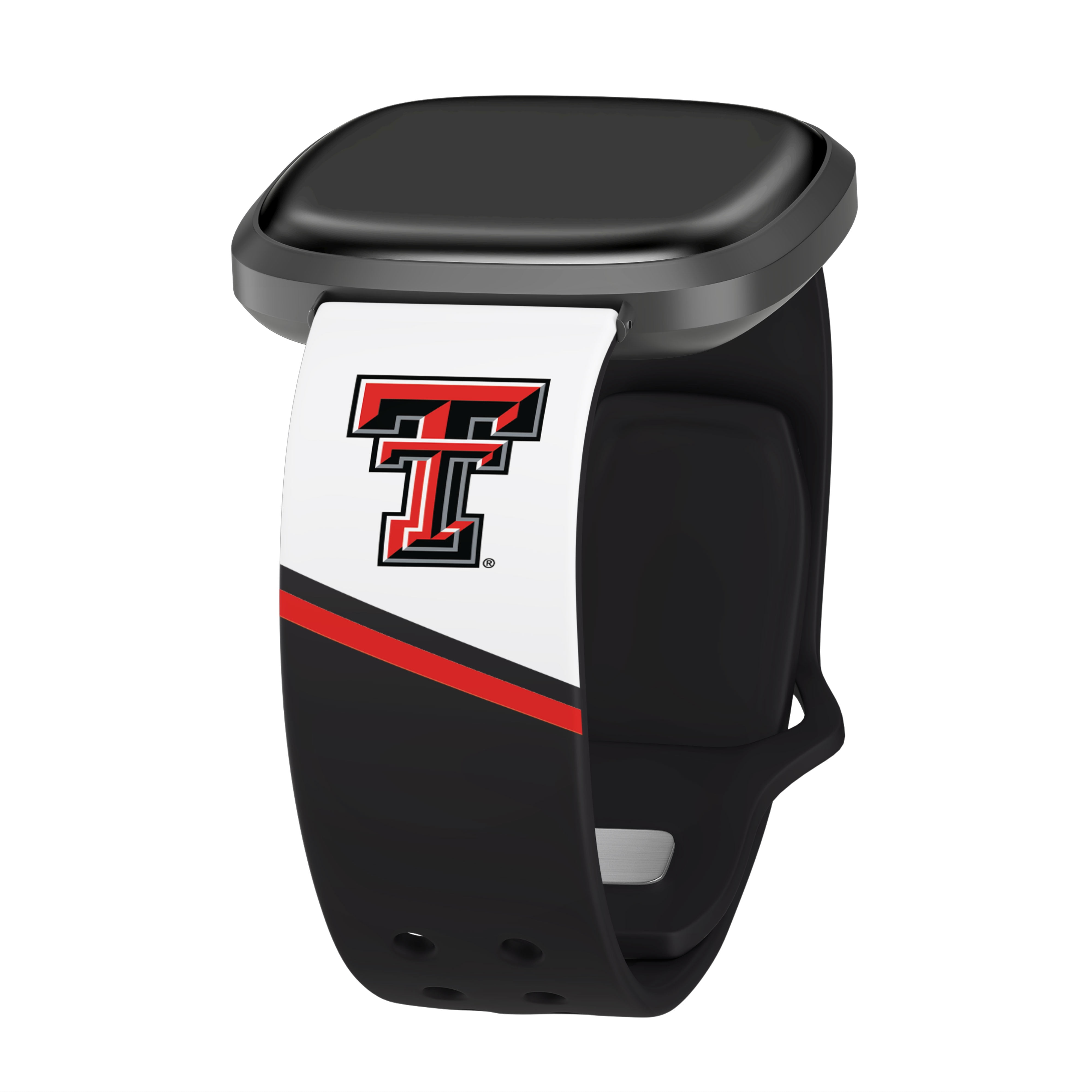 Red Raiders HD Champion Series Unisex Watch Band for FitBit Versa 3 & Sense (Long)
