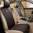 thumbnail image 1 of Red Rain Elegant Crown Dark Brown, Leather, Wear-Resistant, Universal Seat Covers, 11 Pieces, 1 of 5