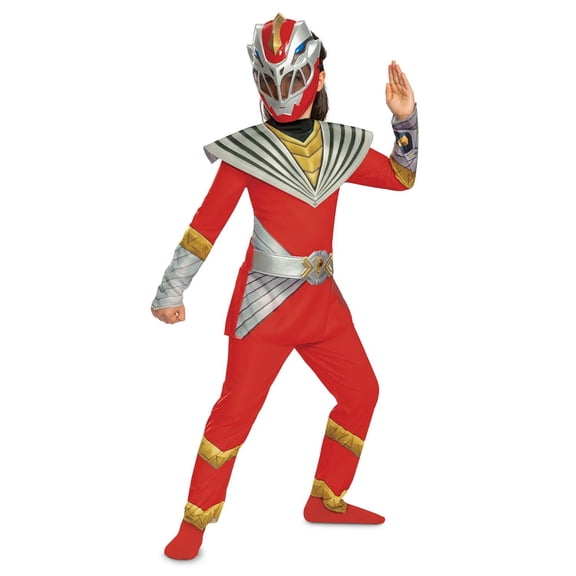 Disguise Girls' Power Rangers Cosmic Fury Red Ranger Classic Costume - Size 10-12 - Red
