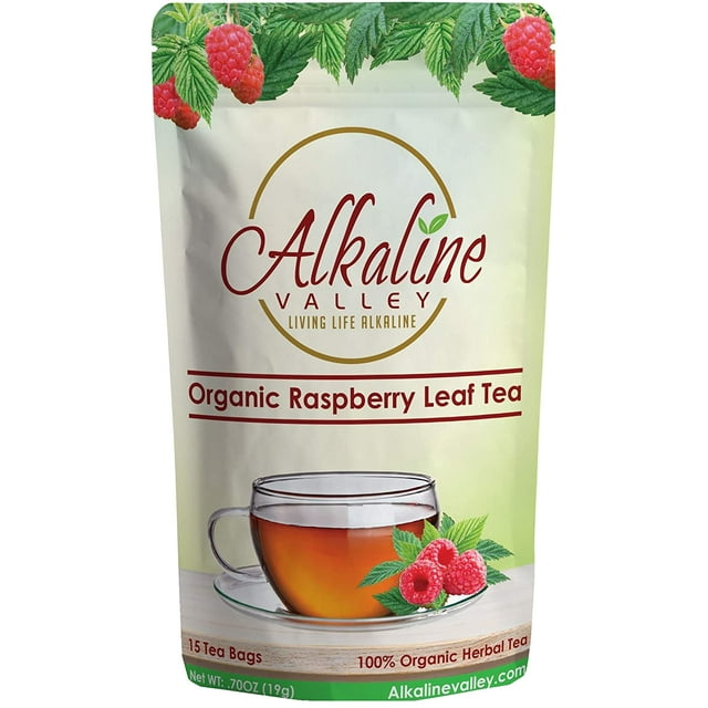 Red Raspberry Leaf Tea 100 Organic 15 Unbleached/ChemicalFree Tea Bags CaffeineFree, No