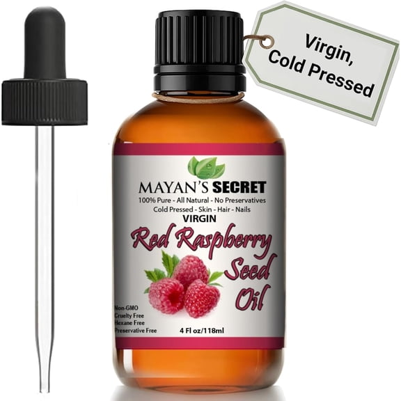 Mayan's Secret Red Raspberry Seed Oil 1 oz for Skin, Hair & Body Care