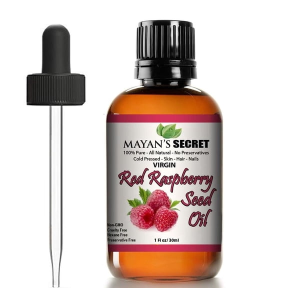 Mayan's Secret Red Raspberry Seed Oil 1 oz for Skin, Hair & Body Care