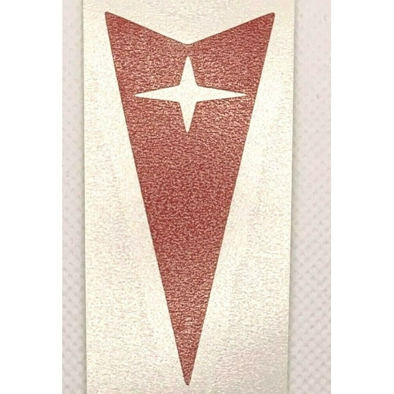 Red Rear Arrowhead Emblem Overlay Decal 2008-2009 Pontiac G8 Models
