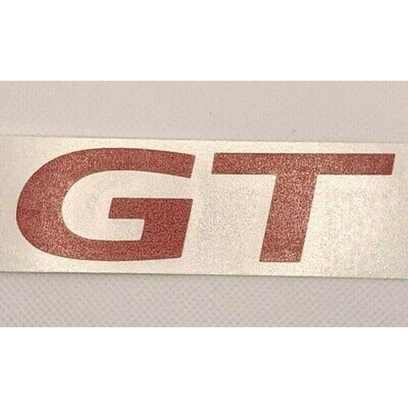 Red Rear "GT" Trunk Emblem Overlay Decal 2008-2009 Pontiac G8 Models