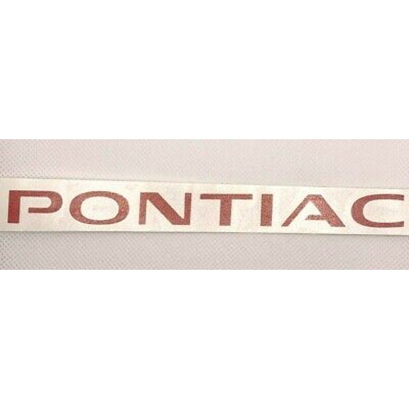 Red Rear Pontiac Emblem Overlay Decal 2008-2009 Pontiac G8 Models