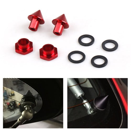 Red Rear Window Strut Hardware Kit For 92-95 Honda Civic 3Dr Hatchback EG6 CRV