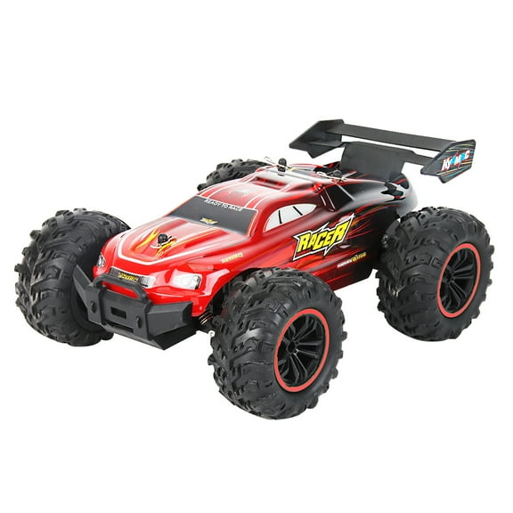 Red Red 1:18 2.4G Rc Off Road Truck 2Wd High Speed Short Course Rtr Car Pvc Abs 18Km/H