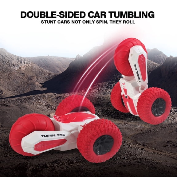 Red Red 2.4G Intelligent Watch Control Stunt Rc Car 360 Degree Rotation Bounce Off Road Vehicle