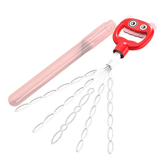 Red Red 32-Hole Smiling Face Foam Wand Toy Large Capacity Tube For Party Favors Birthday Easter School