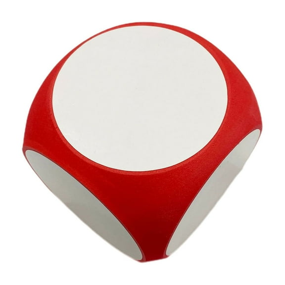Red Red Erasable Surface Dice For Writing Own Game Instructions And Playing 1.6Inch