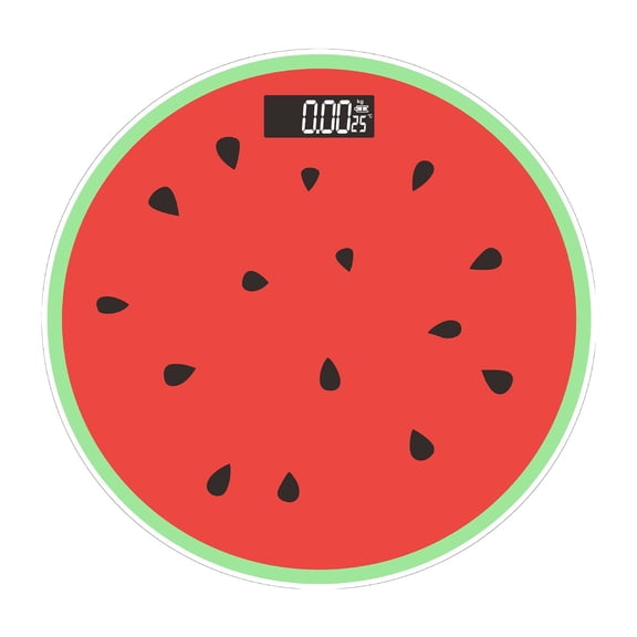 Red Red Fruit Themed Smart Weighing Scale With Glass Top Usb Charging And Room Temperature Display For Home