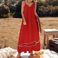 thumbnail image 1 of Red Red Hot Chili Pepper Sleeveless Dress dresses ladies summer luxury dress, 1 of 6