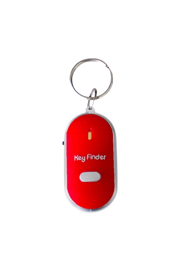 Red Red Keychain Sound Control Flashlight For Key Finding Assistance With Simple Whistle Activation