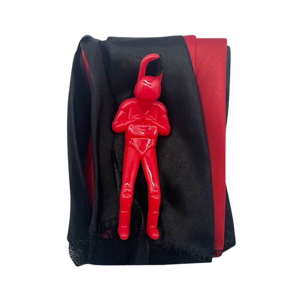 Red Red Nylon Parachute Toy For Kids Throwing Flying Outdoor Fun Party Favor Army Man Style Soft Easy-Fly Toy