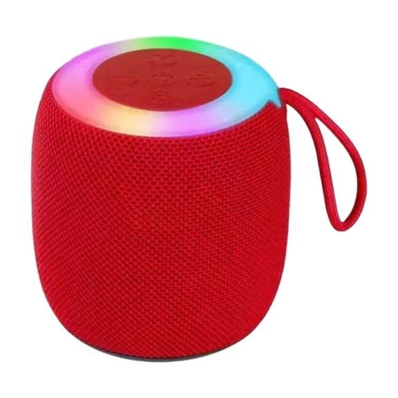 Red Red Portable Bluetooth Speaker Mini Subwoofer With Strong Bass For Indoor Outdoor Use