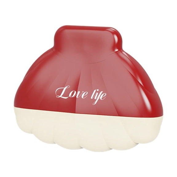 Red Red Portable Washable Lint Roller Shaped Hair Remover Travel 3.54X2.67X1.1Inch