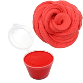 Red Red Solid Butter Slime Clay Toy Stretchy Sensory Putty Non Settling Formula For Diy Crafts And Stress Relief Activity