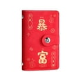 thumbnail image 1 of Red Red Wealth Accumulation Book, Chinese Red Money Book, With High Capacity And Magnetic Closure, For Home, Office, And Financial Organization, 1 of 6