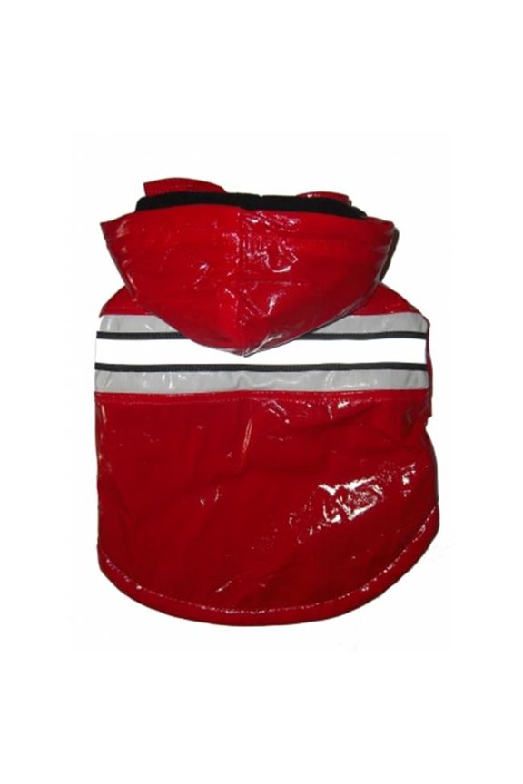 Red - Reflecta Glow Pvc Raincoat - XS