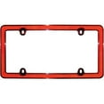 thumbnail image 1 of Red Reflector II License Plate Frame, Chrome With Red, 1 of 1