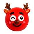 thumbnail image 1 of Red Reindeer Squishy Toy with Diy Face-Changing Design, 1-Pack, Red, for Kids and Adults, Relaxation Toy, 1 of 3