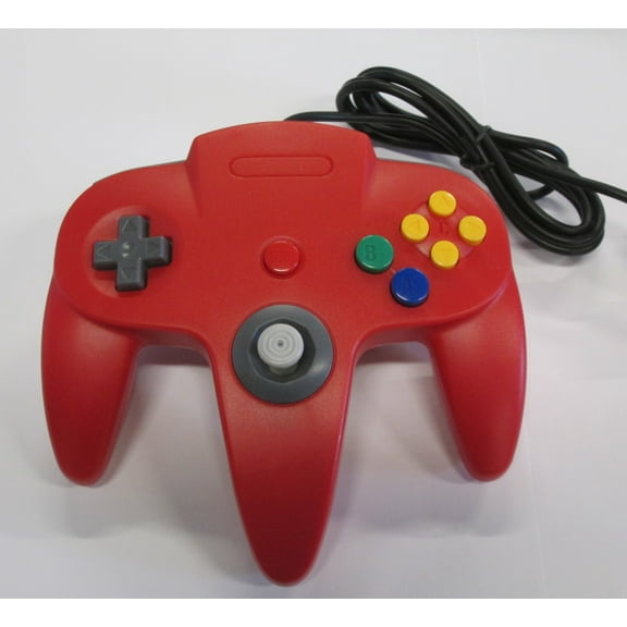 Red Replacement Controller for Nintendo N64 by Mars Devices